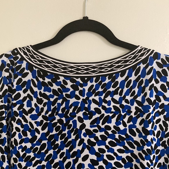 Dana Buchman Stretchy Diamond/Splotch Tunic - Picture 6 of 11